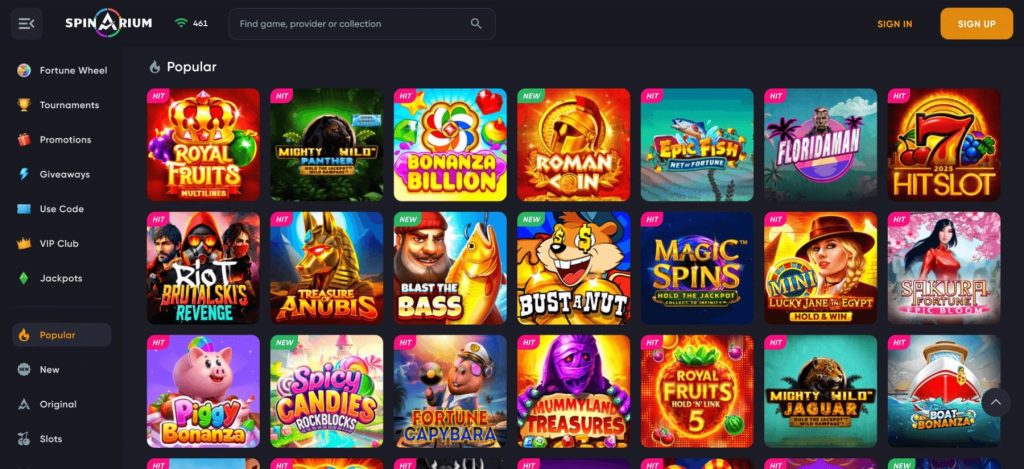 spinarium casino казино игри